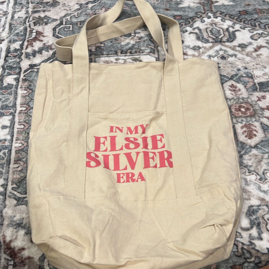 Elsie Silver canvas tote bag 