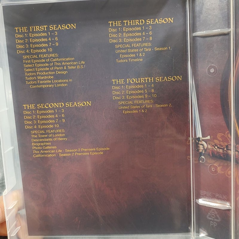 The Tudors the complete series dvd set