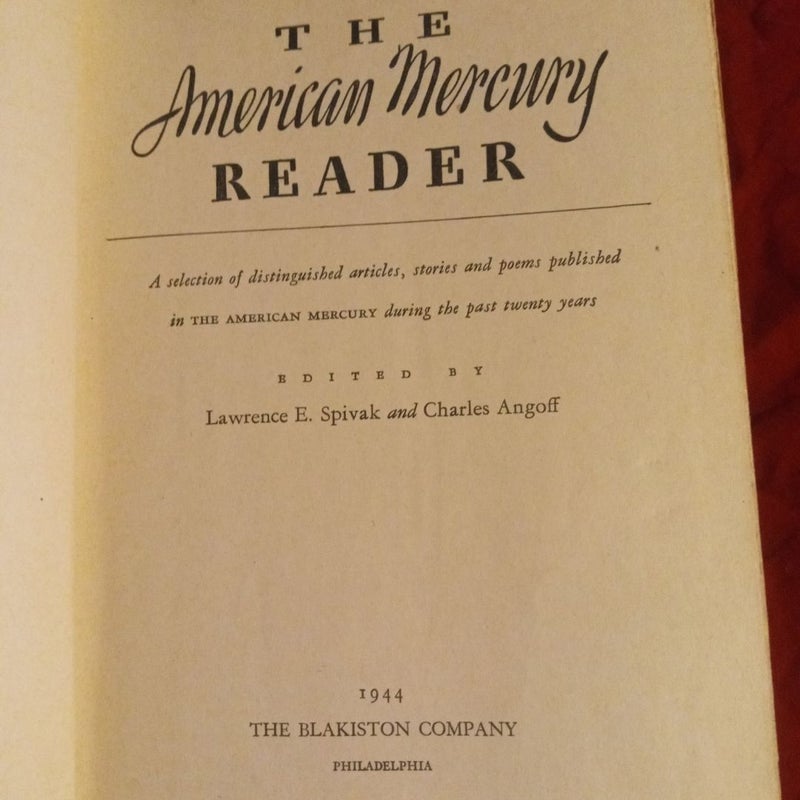 American Mercury Reader 