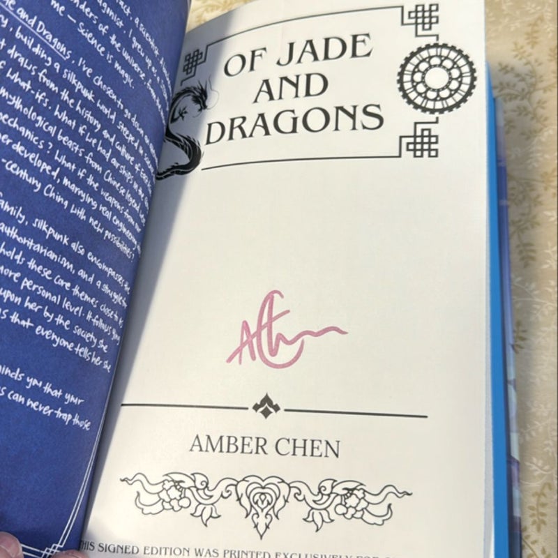 Of Jade and Dragons Signed Owlcrate Edition