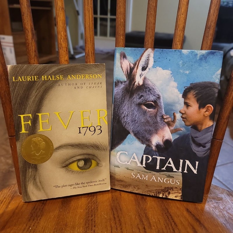 *CLEARANCE* BUNDLE 1) Fever 2) Captain [Laurie Halse Anderson, Sam Angus]