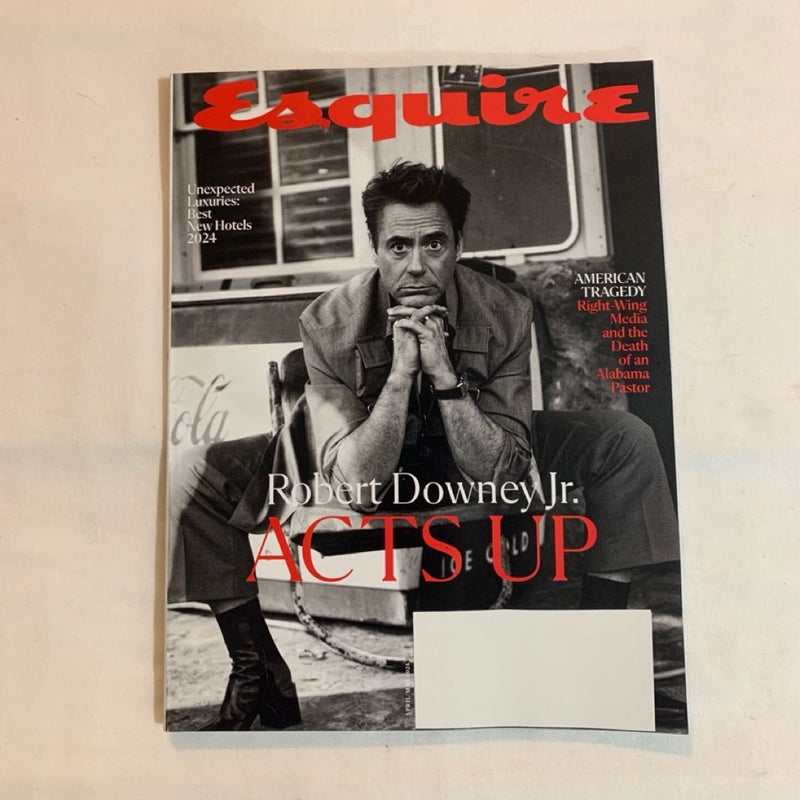 Esquire Robert Downey Jr “Acts Up” Issue April/May Magazine