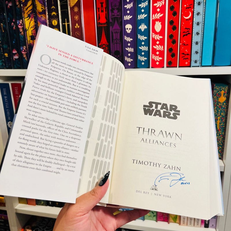 Thrawn: Alliances (Star Wars) SIGNED