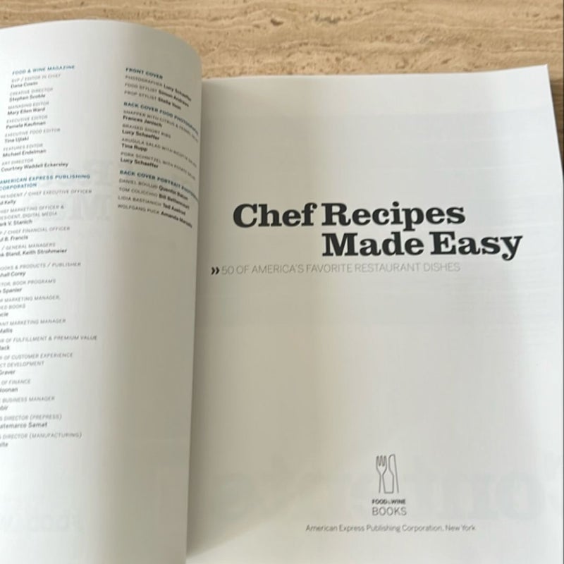 Chef Recipes Made Easy 