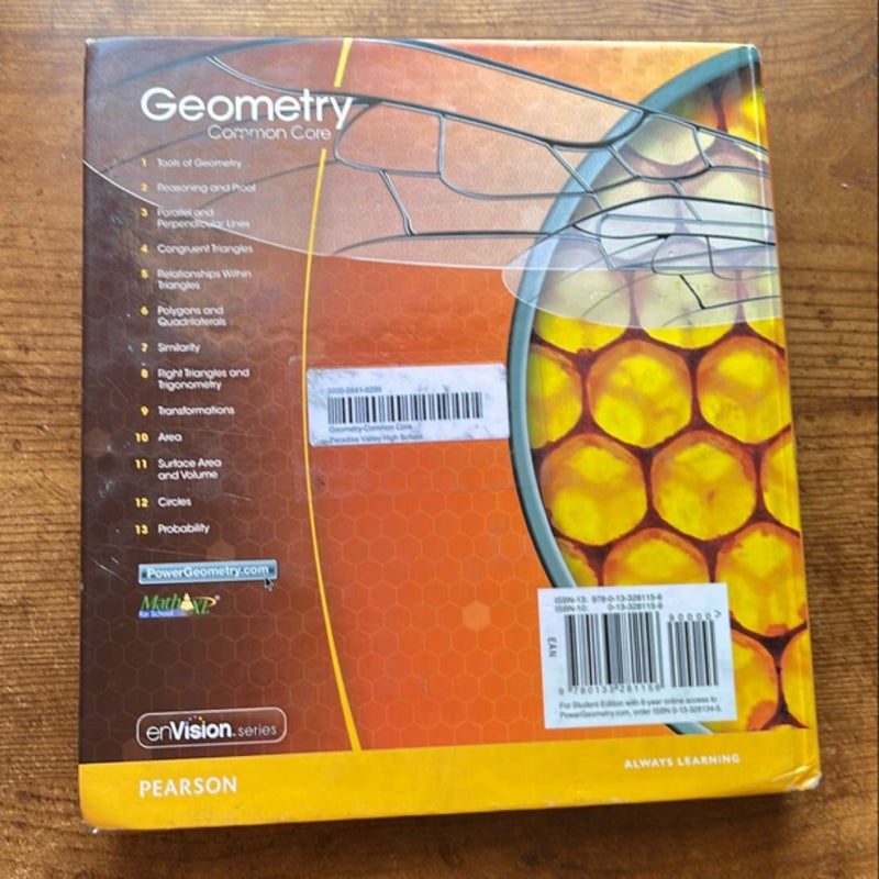 High School Math 2015 Common Core Geometry Student Edition Grades 9/10