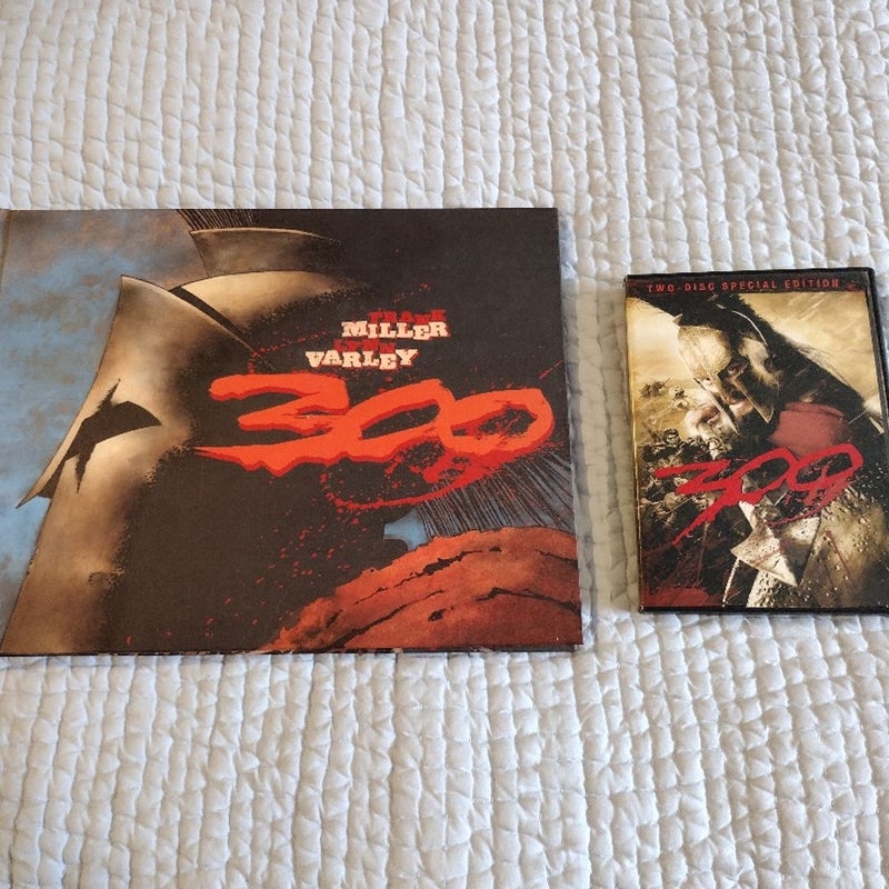 300 Comic Book and DVD movie bundle.