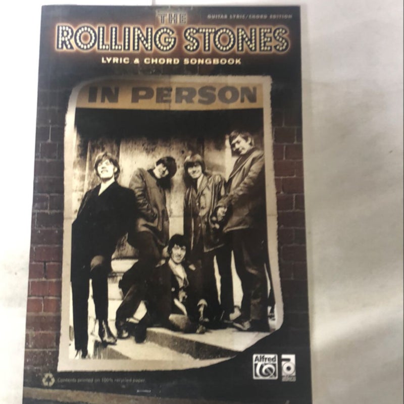 Rolling Stones -- Lyric and Chord Songbook