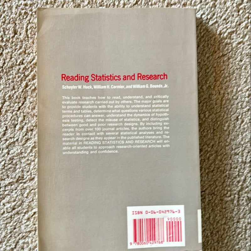 Reading Statistics and Research