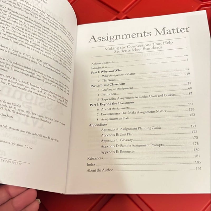 Assignments Matter