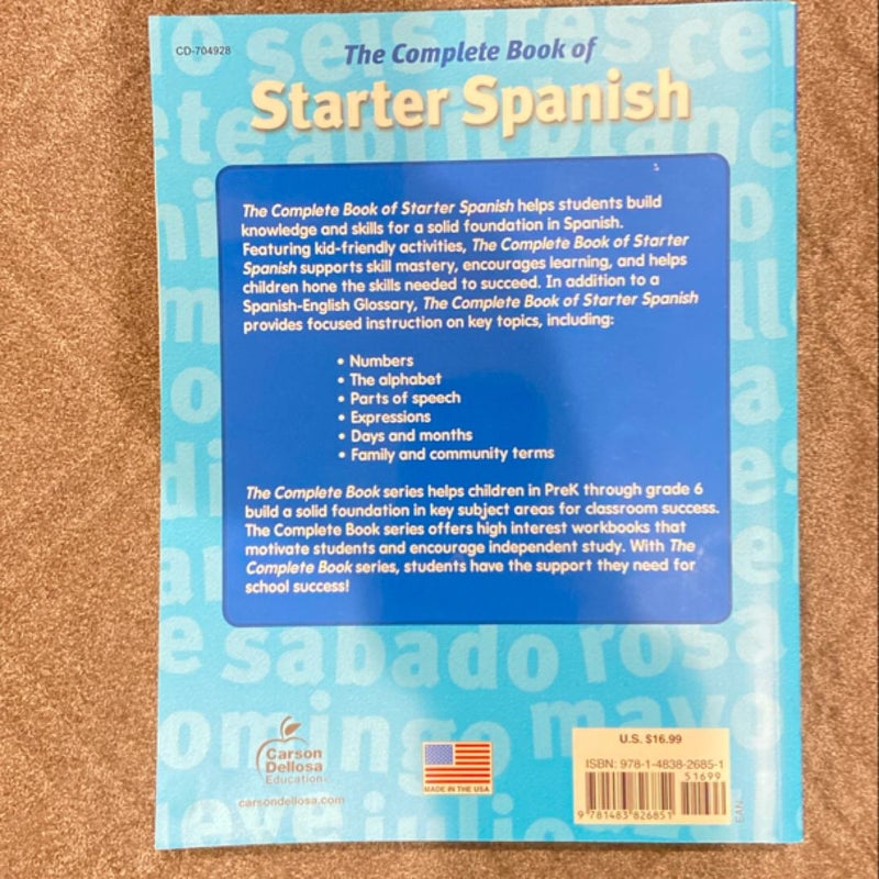 The Complete Book of Starter Spanish, Grades Preschool - 1