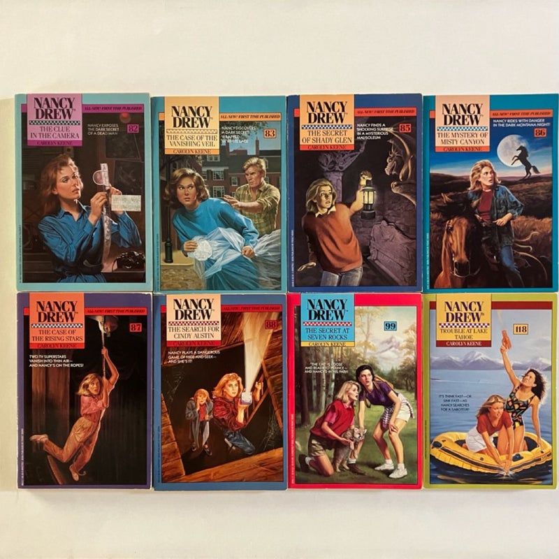 Nancy Drew Mystery Stories, Lot of 33 paperbacks