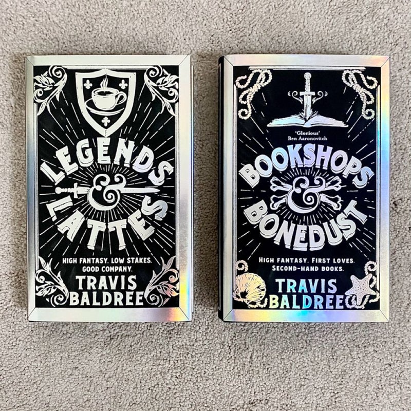 Legends & Lattes and Bookshops & Bonedust - Fairyloot Exclusive editions