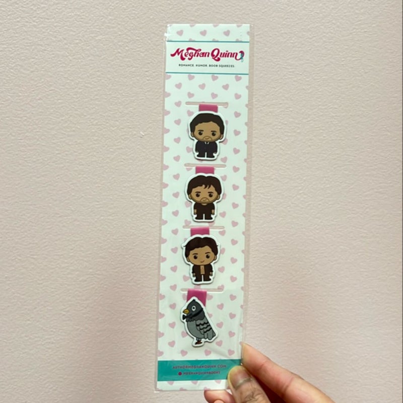 Meghan Quinn Cane Brothers Series Magnetic Bookmarks 