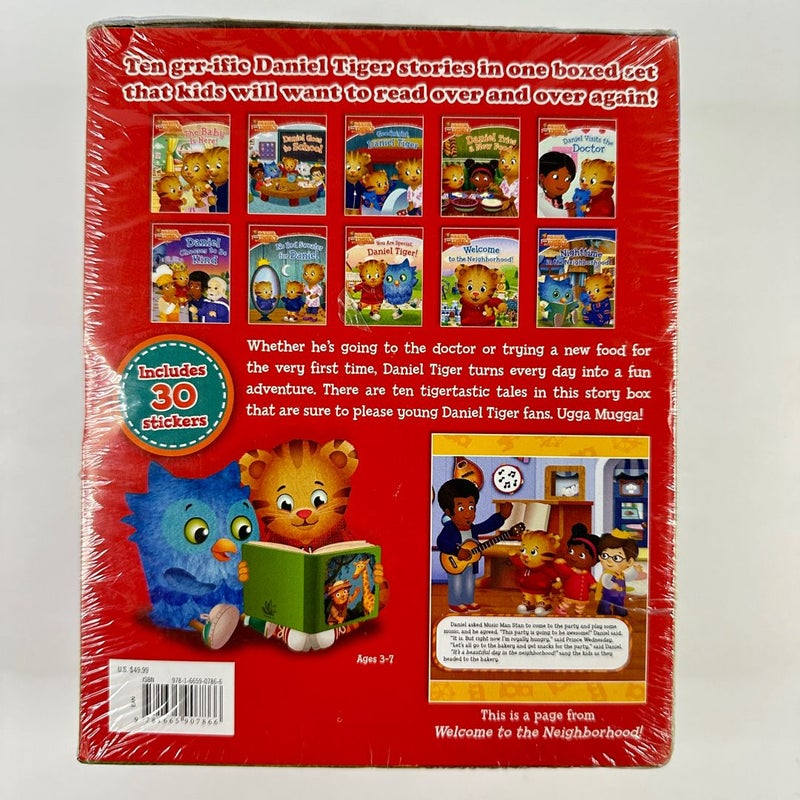 Daniel Tiger’s Neighborhood Story Box, 10 Books, NEW in Plastic