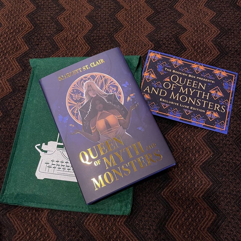 Queen of Myth and Monsters Bookishbox Special edition, HAND SIGNED with sprayed edges