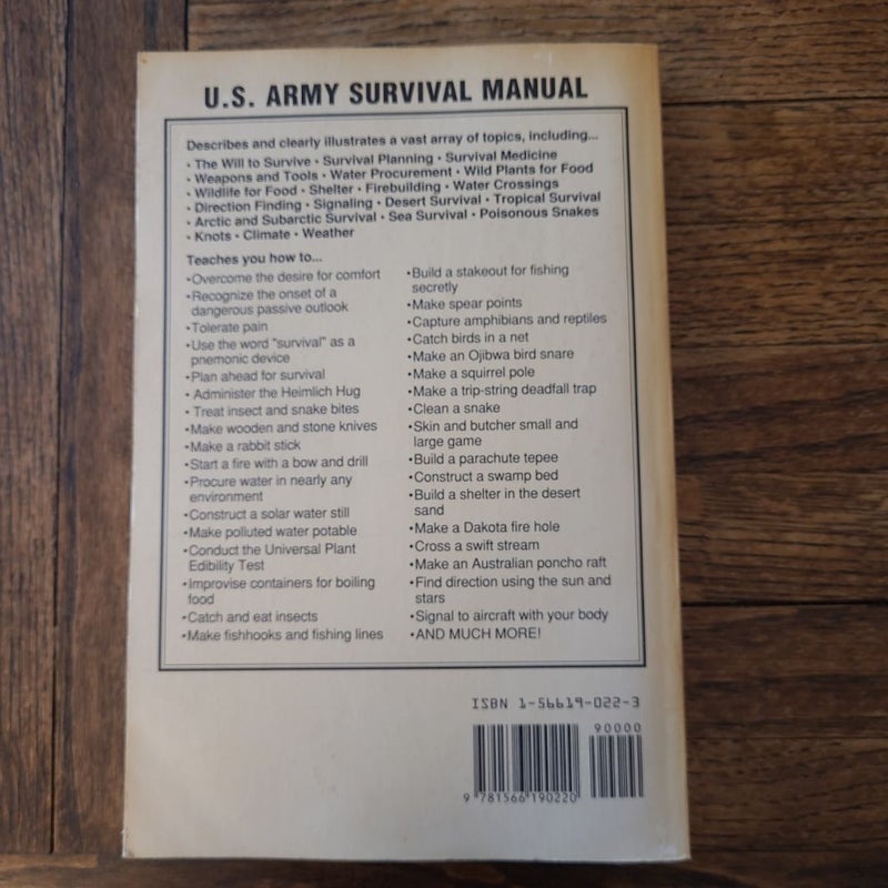 Us Army Survival Manual