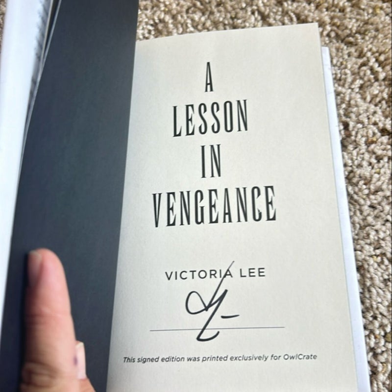 A lesson in vengeance 