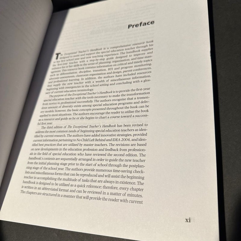 The Exceptional Teacher′s Handbook