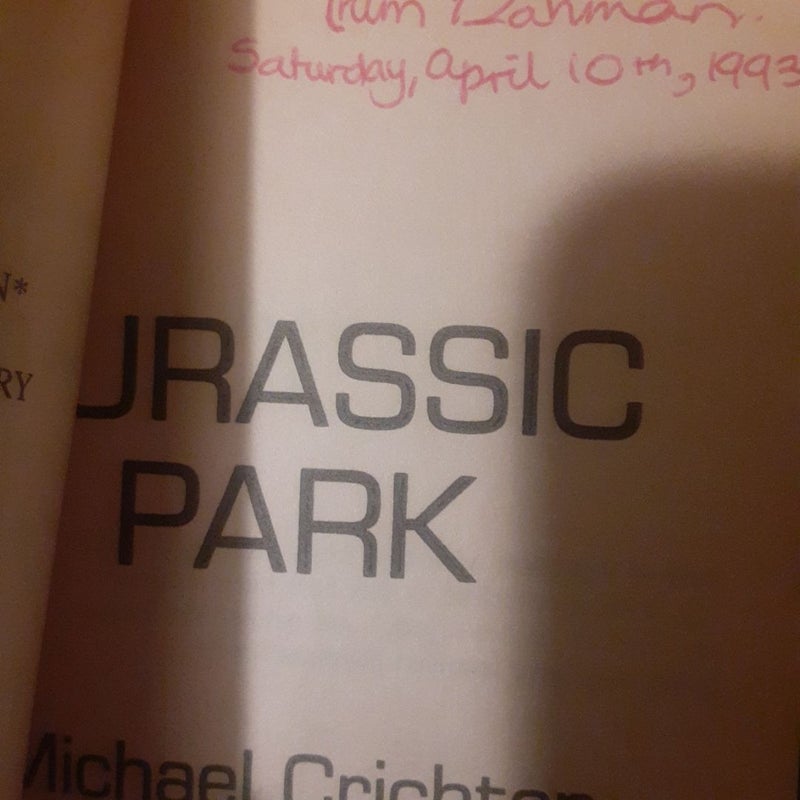 Jurassic Park 15th printing 1993