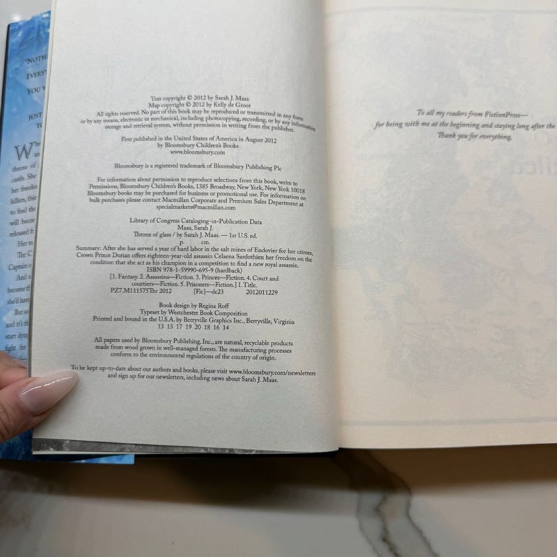 OOP Throne of Glass Original Hardcover