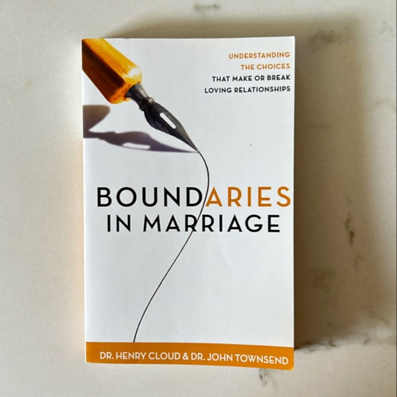 Boundaries in Marriage