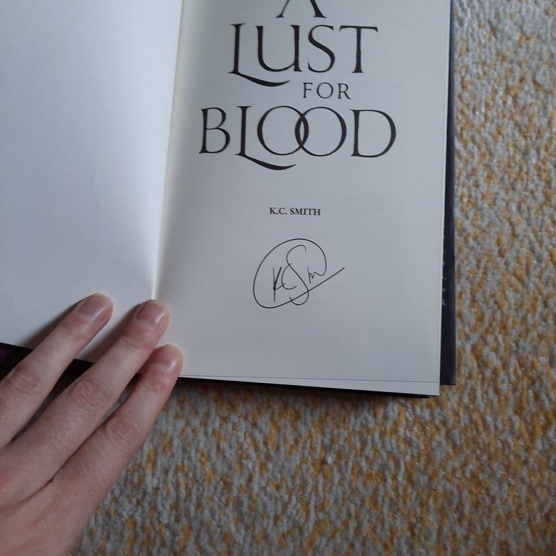 A Lust for Blood SIGNED SPECIAL EDITION