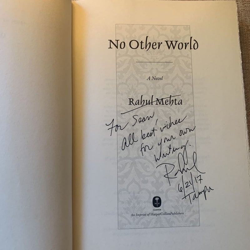 No Other World (signed first edition)