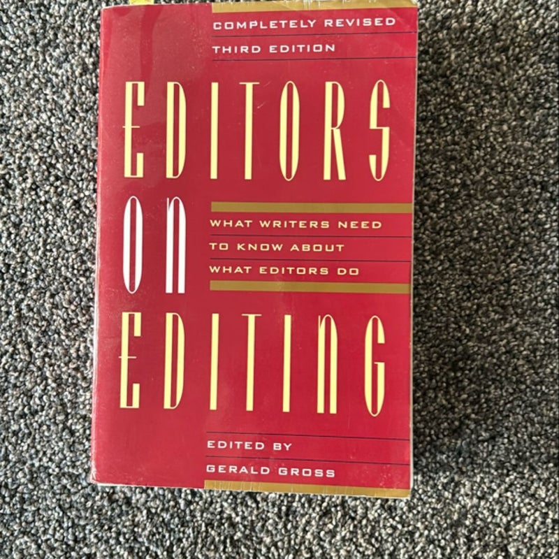 Editors on Editing