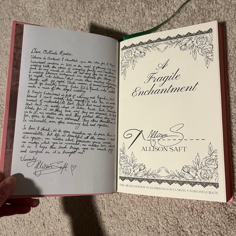 OWLCRATE HAND SIGNED A Fragile Enchantment