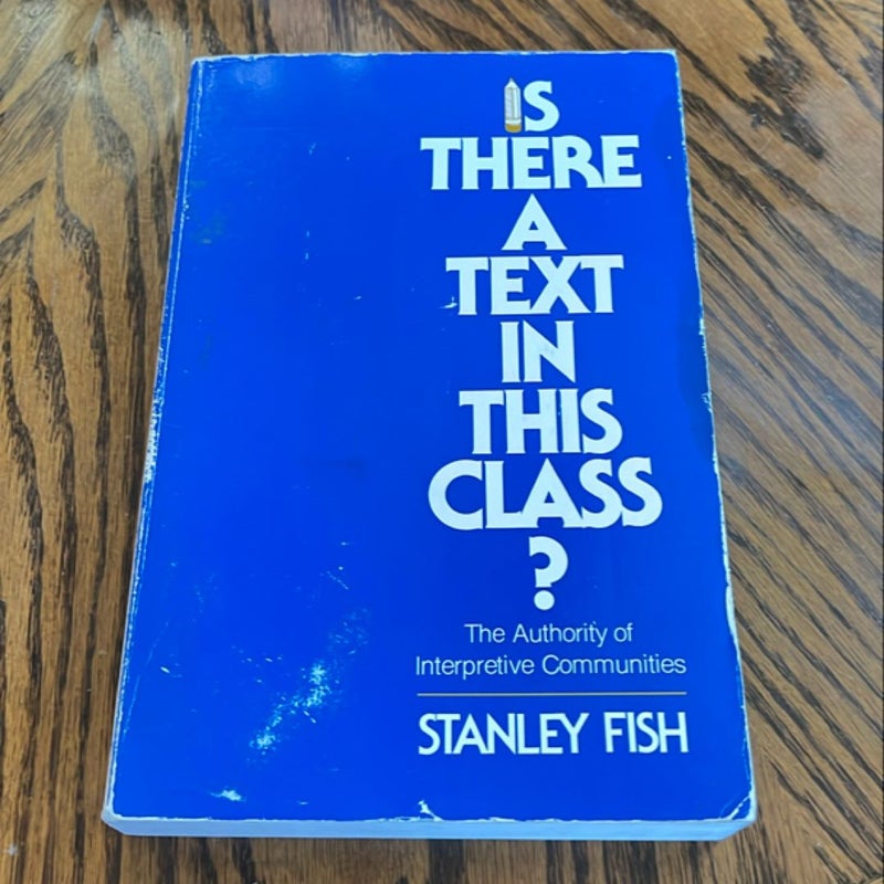 Is There a Text in This Class?