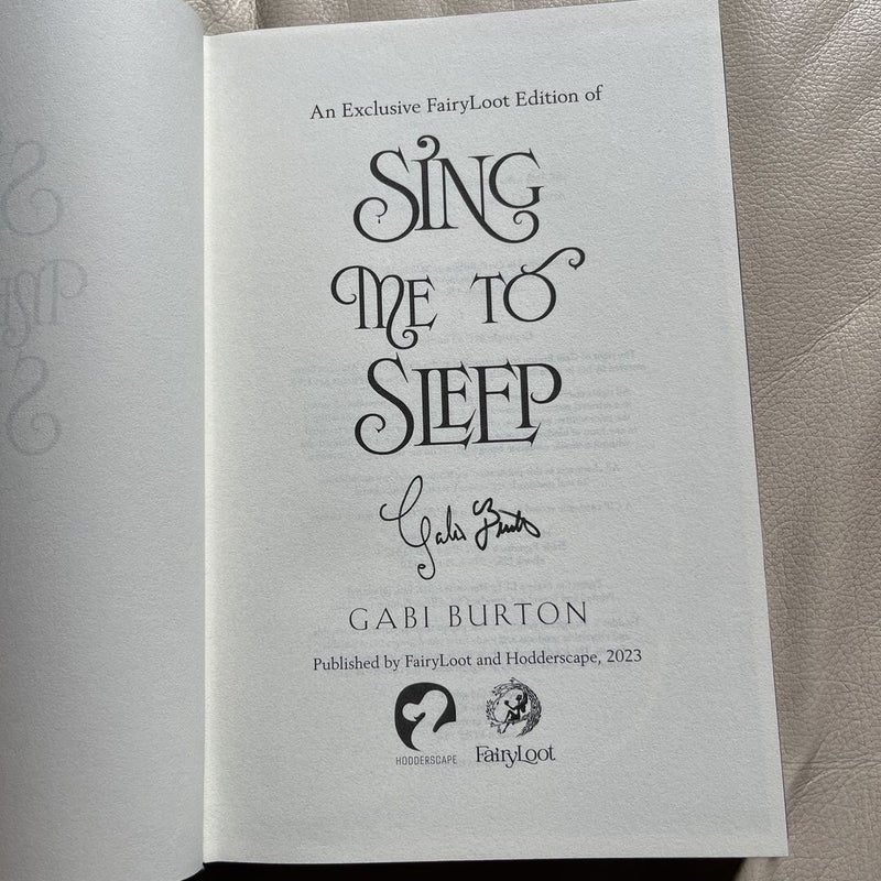 Sing Me to Sleep *Signed* w/Extras