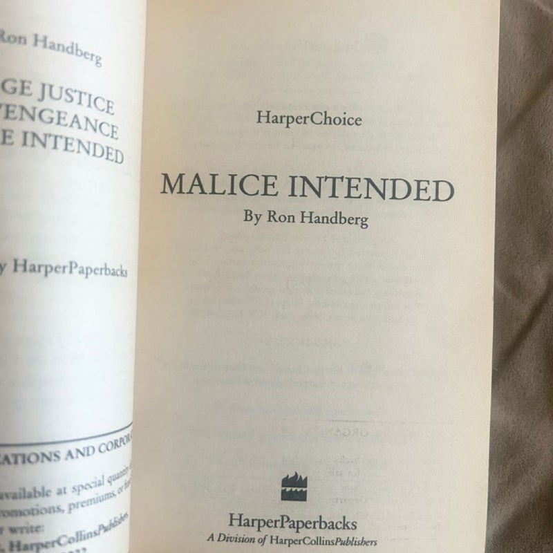 Malice Intended  4311
