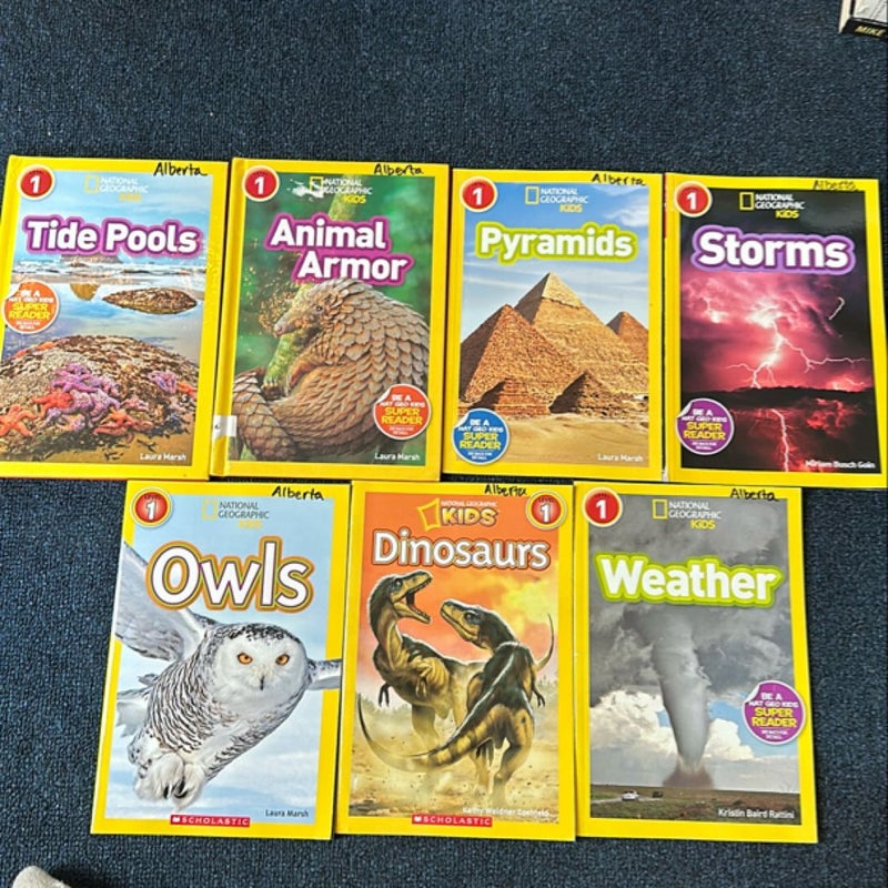 National Geographic Kids Level 1 Readers - 7 Book Bundle!
