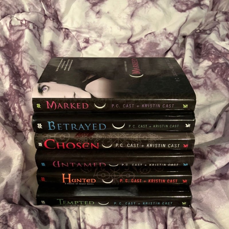 Books 1-6 of The House of Night Series
