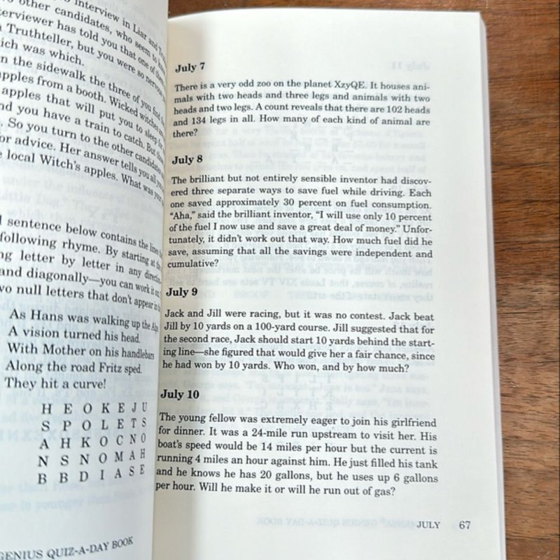 The Mensa Genius Quiz-A-day Book