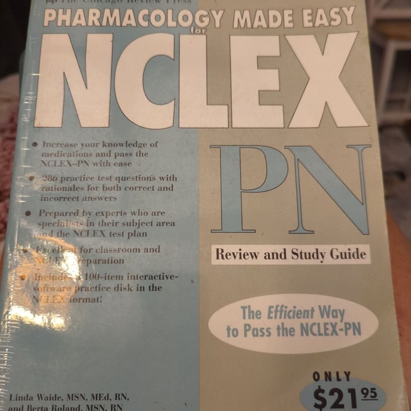 Chicago Review Press Pharmacology Made Easy for NCLEX-PN Review and Study Guide