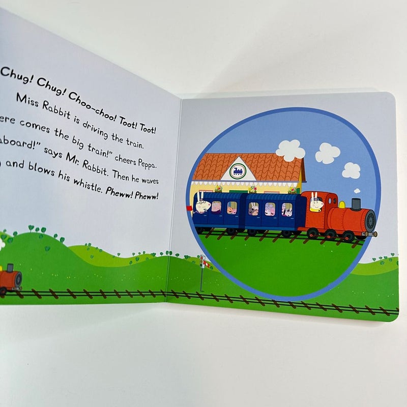 Peppa and the Big Train - Peppa Pig, Trains, Adventure