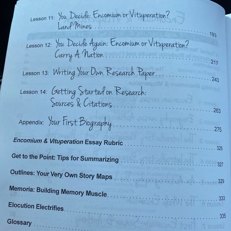 Writing and Rhetoric Teacher’s Edition