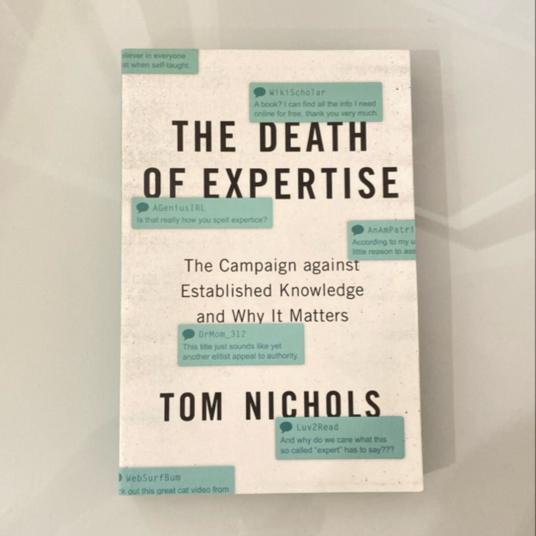 The Death of Expertise