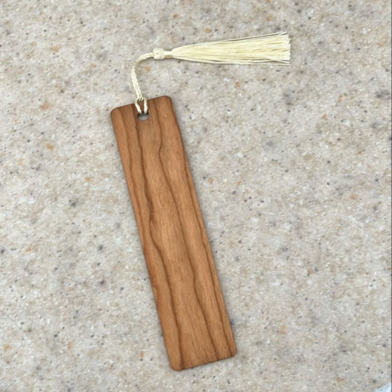 Wooden bookmark 