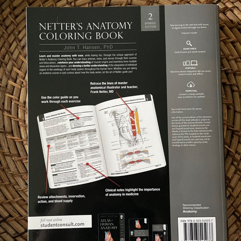 Netter's Anatomy Coloring Book Updated Edition