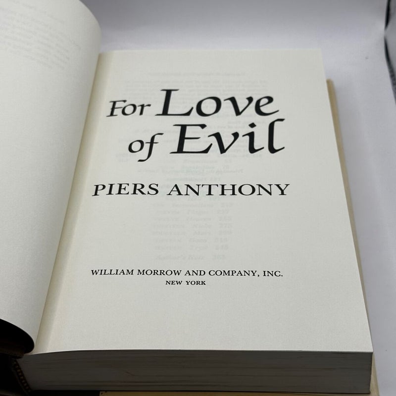 For Love of Evil (1st Ed 1st print)