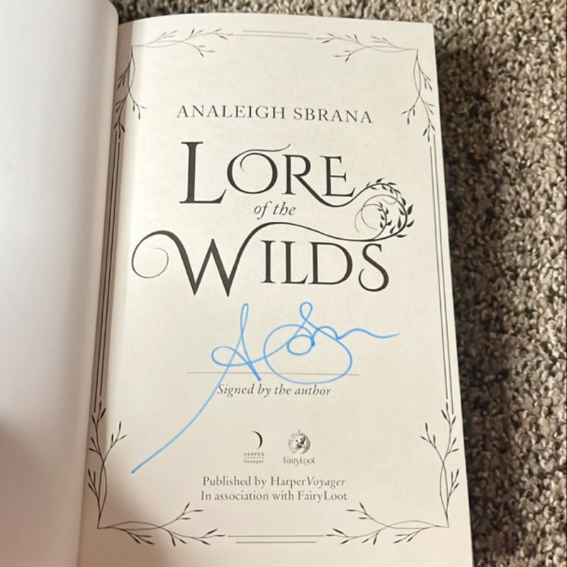 Lore of the Wilds *fairyloot* signed