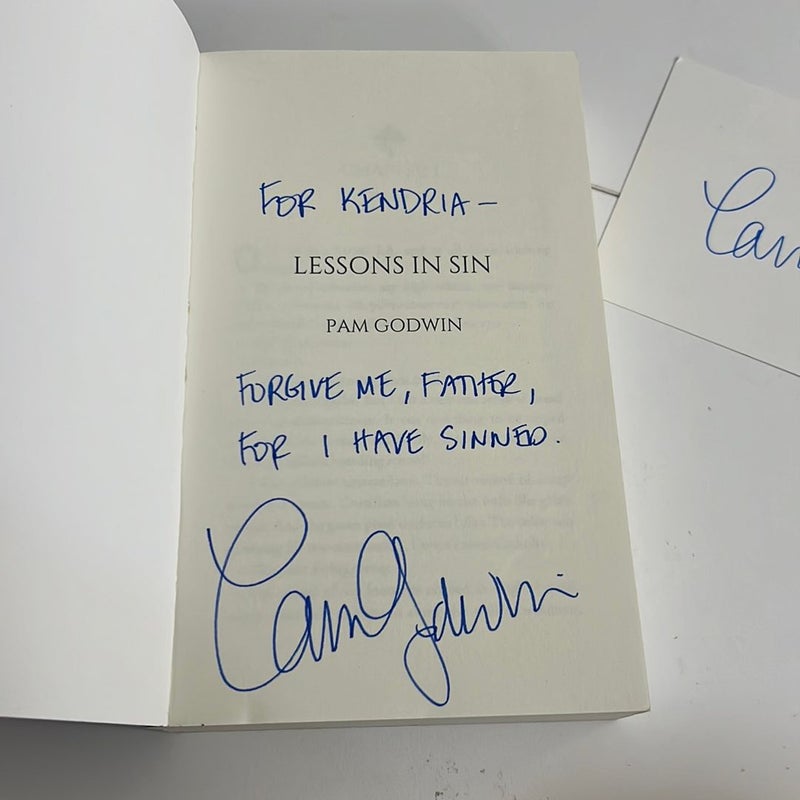 SIGNED Lessons in Sin