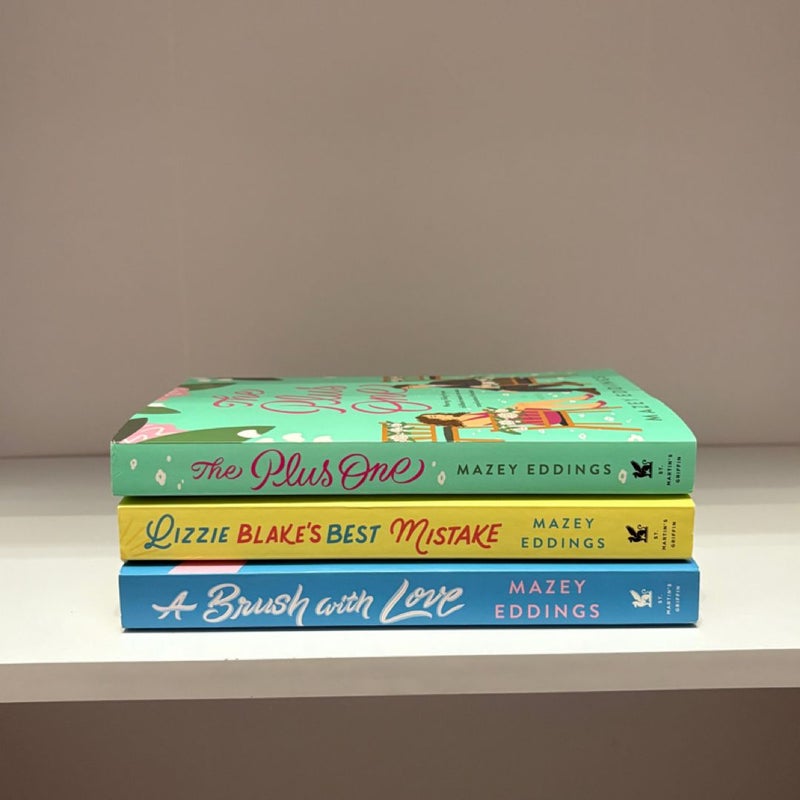 Three Paperbacks: A Brush with Love + The Plus One + Lizzie Blake's Best Mistake 