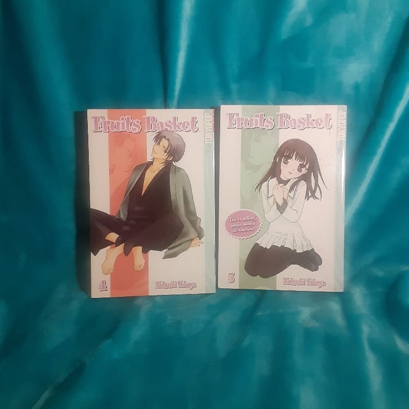 Fruits Basket volumes 4 & 5 TOKYOPOP edition English manga lot