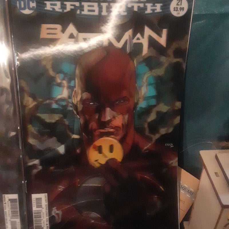 The Button Batman / The Flash Rebirth 21,22 , Watchmen pin lenticular covers