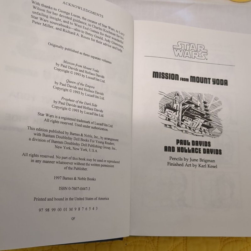 Mission from Mount Yoda