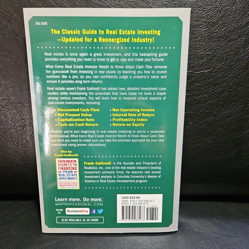 What Every Real Estate Investor Needs to Know about Cash Flow... and 36 Other Key Financial Measures, Updated Edition