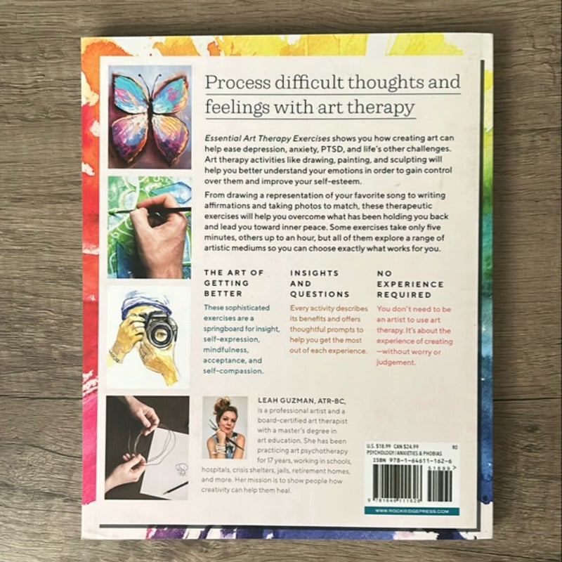 Essential Art Therapy Exercises by Leah Guzman, Paperback Pangobooks